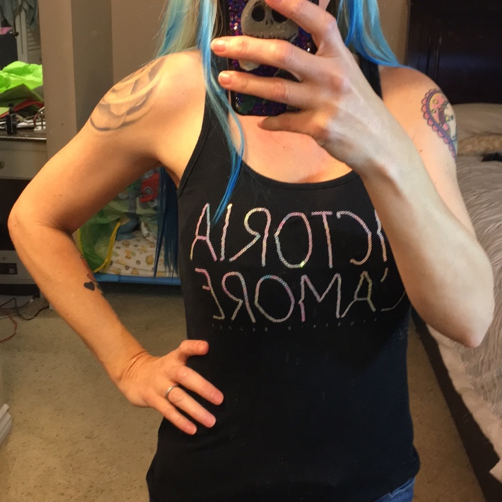 Like new VS PINK bling Tank Top - Picture 4 of 8